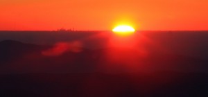 Charlotte Skyline From Mount MItchell