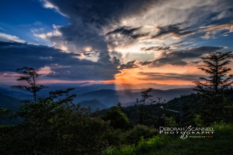 Waterrock Knob Sunset - Deborah Scannell Photography "Waterrock Knob Sunset" by Deborah Scannell Photography