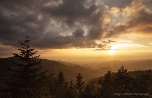 "Sunset Over Great Smoky Mountains National Park" by Doug McPherson