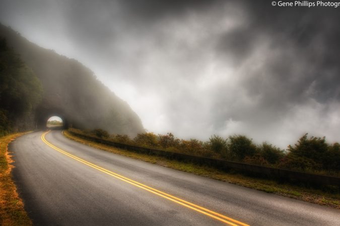 "Craggy Pinnacle Tunnel Blue Ridge Parkway Milepost 364.4" by Gene Phillips Photography