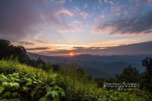 "Mount Pisgah Sunset Blue Ridge Parkway Milepost 405" by Deborah Scannell Photography