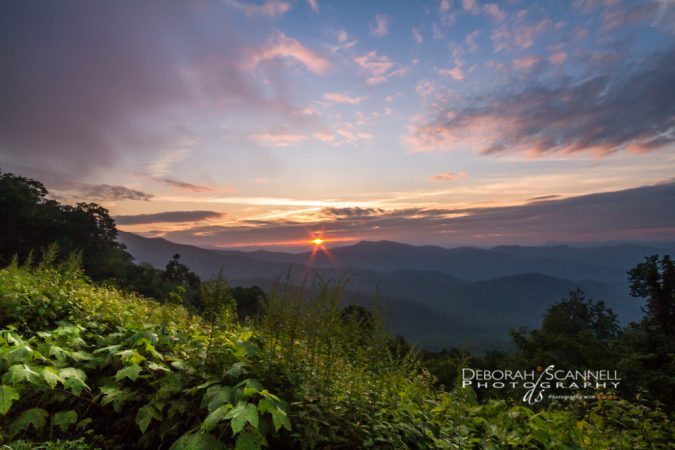 "Mount Pisgah Sunset Blue Ridge Parkway Milepost 405" by Deborah Scannell Photography