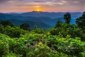 "Sunset Near View Hominy Valley Overlook" by Deborah Scannell Photography