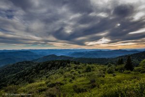 "Overcast View from Cowee Mountain Overlook" by John MacLean Photography
