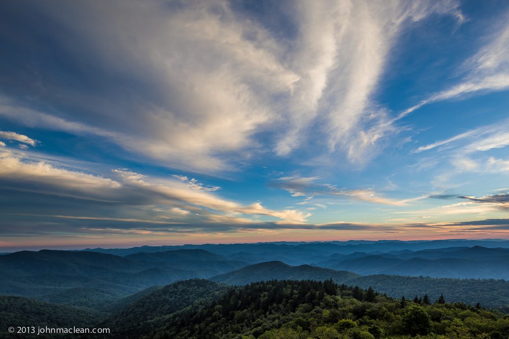 "Cowee Mountain Overlook, Milepost 430.7" by John MacLean Photography
