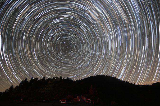 "Waterrock Knob Star Trails" by Joshua Luckadoo