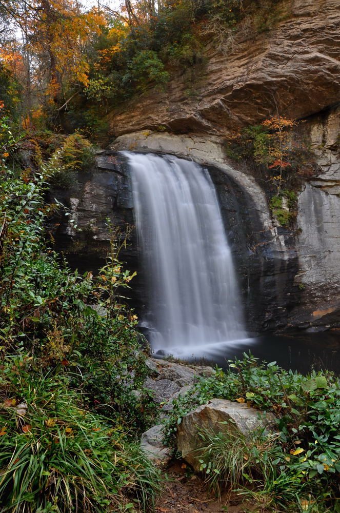 "Looking Glass Falls in Autumn" by Jeff Burcher Photography