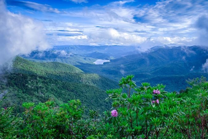 "Parkway View of the Asheville Watershed" by Jason Penland