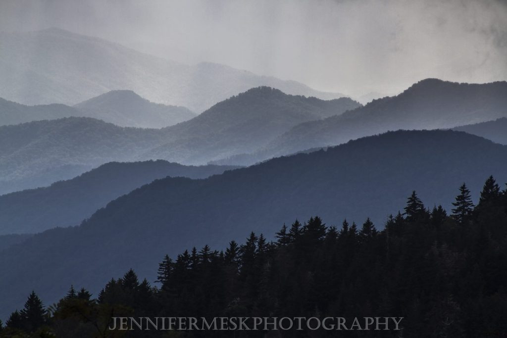 "View from Richland Balsam Trail Blue Ridge Parkway Milepost 431" by Jennifer Mesk Photography