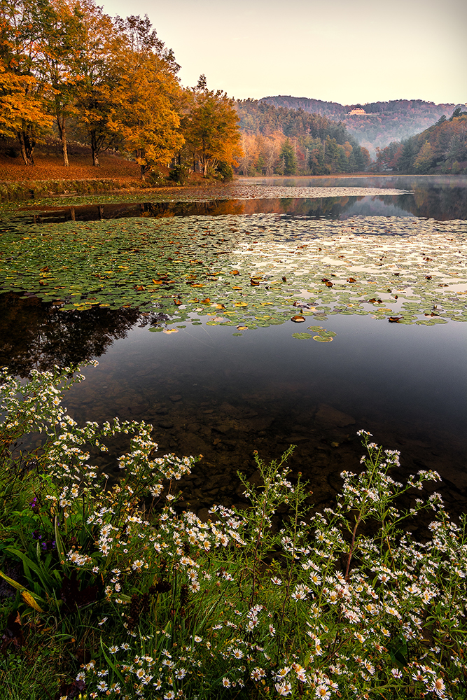 "Bass Lake at Moses H. Cone Memorial Park Milepost 294" by Victor Ellison Fine Art Photography