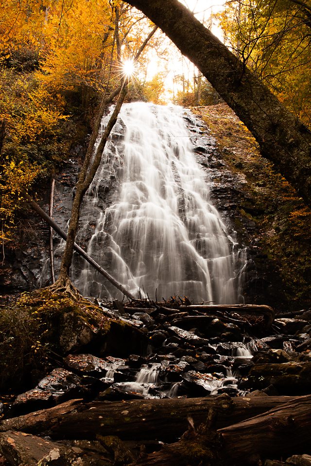 "Autumn Sun at Crabtree Falls" by Wendy Pierce