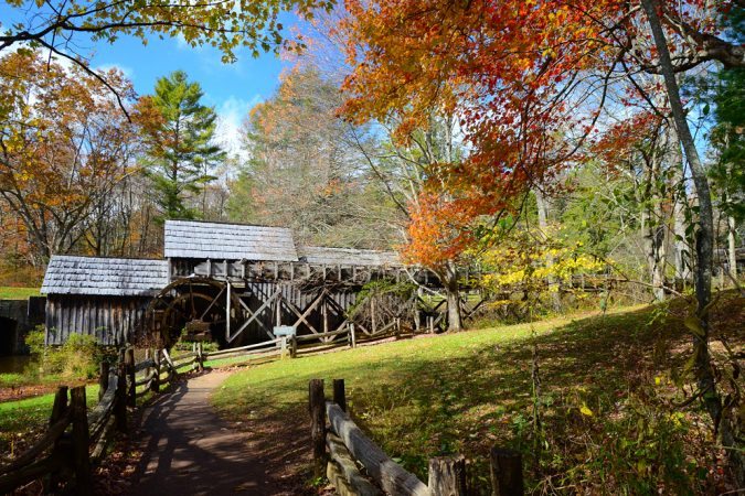 "Mabry Mill in Meadows of Dan, Virginia" by Teresa Marsh Photography