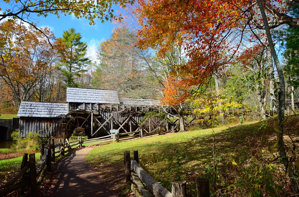 "Mabry Mill in Meadows of Dan, Virginia" by Teresa Marsh Photography