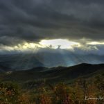 "Sunrays at Black Mountains Overlook, Milepost 342" by Edwards Art & Photography