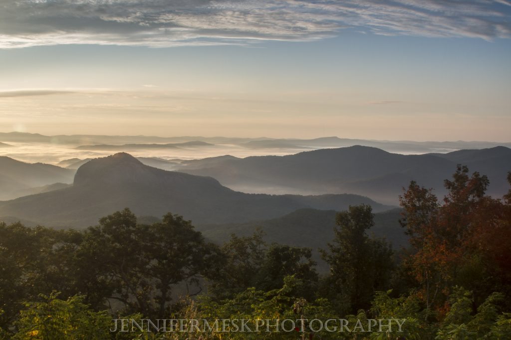 "Looking Glass Rock Overlook, Milepost 417" by Jennifer Mesk Photography