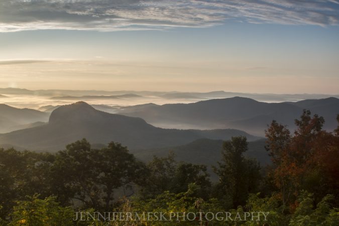 "Looking Glass Rock Overlook, Milepost 417" by Jennifer Mesk Photography