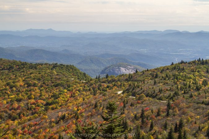 "View from Black Balsam Road toward Looking Glass Rock" by Jennifer Mesk Photography