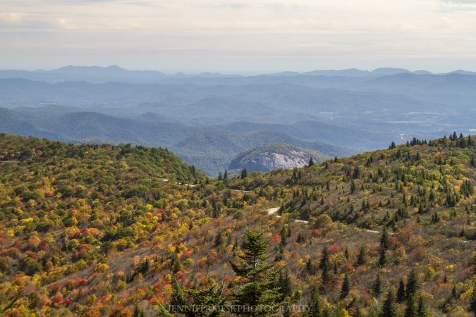 "View from Black Balsam Road toward Looking Glass Rock" by Jennifer Mesk Photography