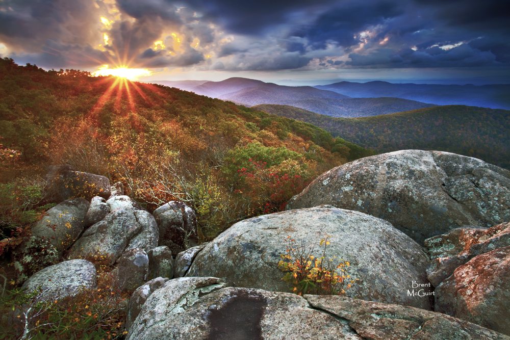 "The Priest Summit, Above Milepost 27, Tyro, Virginia" by Brent McGuirt Photography