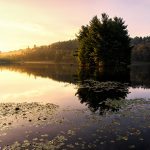 "Autumn Morning at Bass Lake, Milepost 294" by Victor Ellison Fine Art Photography