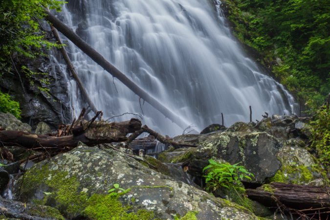 "Crabtree Falls, Milepost 339.5" by Waterfalls of Western North Carolina