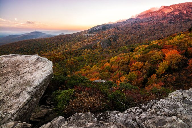 "Grandfather Mountain seen from Rough Ridge, Milepost 302.8" by Victor Ellison Fine Art Photography