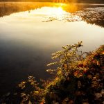 "Sunrise at Bass Lake, Milepost 294" by Victor Ellison Fine Art Photography