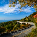 "Linn Cove Viaduct near Grandfather Mountain, Milepost 304" by Richard Hill