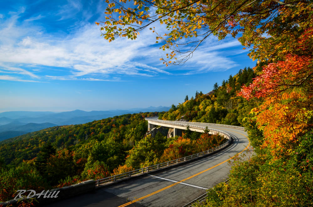 "Linn Cove Viaduct near Grandfather Mountain, Milepost 304" by Richard Hill