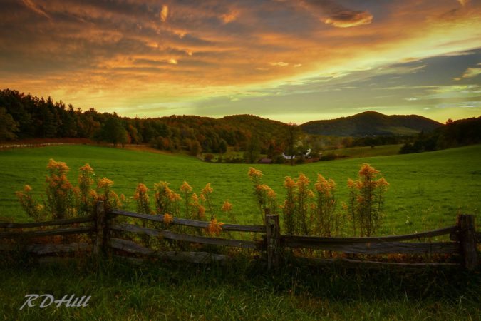 "Farmland near Rocky Knob, Milepost 169" by Richard Hill