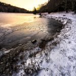 "Frozen Bass Lake Moses H. Cone Memorial Park" by Victor Ellison Fine Art Photography