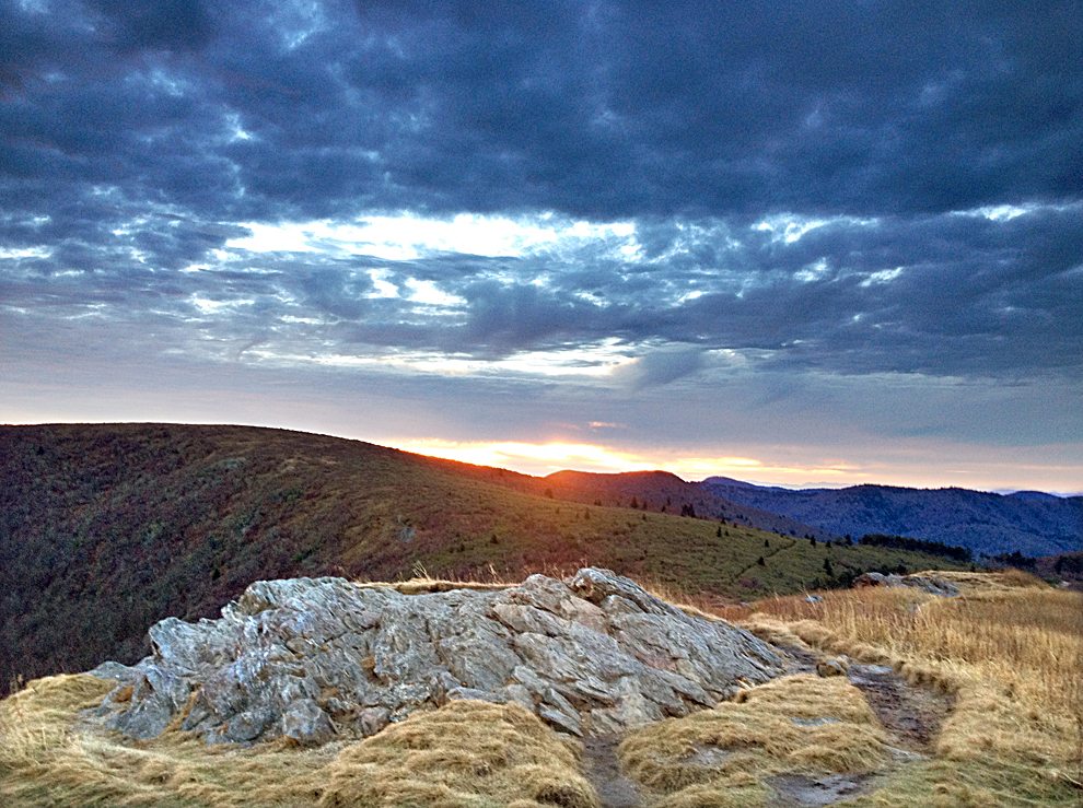 "Sunset behind Black Balsam" by Christina M. Moore