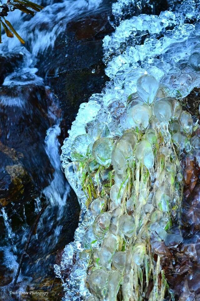 "Cascade Falls Ice Formation" by Trish Renee Photography
