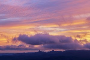 "Winter Sunset Over Table Rock and Hawksbill" by Victor Ellison Fine Art Photography