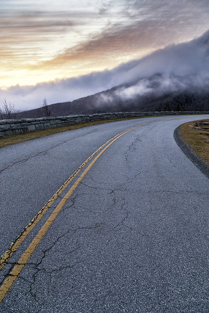 "Fog at Milepost 303" by Victor Ellison Fine Art Photography