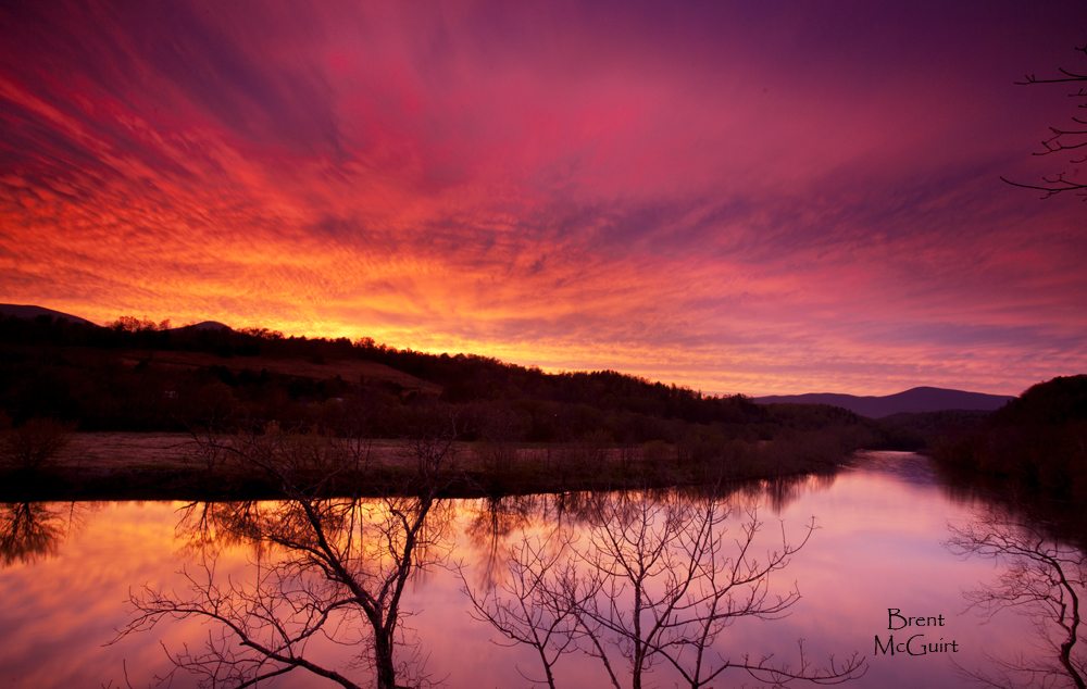 "Spring Sunset over the James River" by Brent McGuirt Photography