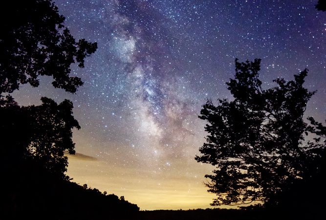 "The Milky Way at Price Lake, Milepost 296.7" by Tommy White Photography