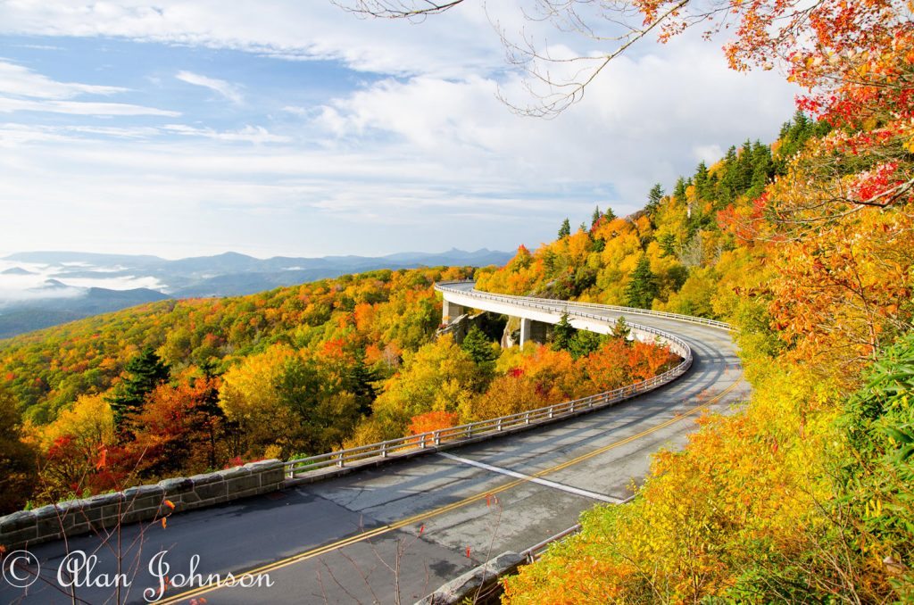"Linn Cove Viaduct in Fall" by Alan Johnson