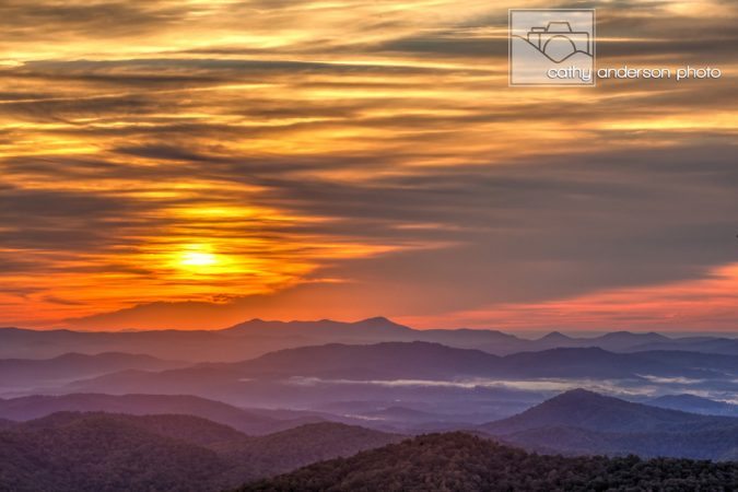"Pounding Mill Overlook, MP 413" by Cathy Anderson Photo