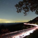 "Lights on the Linn Cove Viaduct" by Joshua Luckadoo
