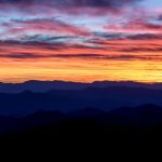 "Mountain Silhouettes at Sunset" by Andres Leon Photography