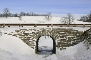 "Snowy Bridge at Moses Cone" by Eric McCarty