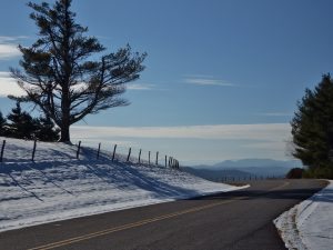 "Snow at Mt. Jefferson Overlook, Milepost 266.8" by Patricia Monica