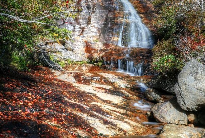 "Graveyard Fields Waterfall, Milepost 418" by Carol R Montoya