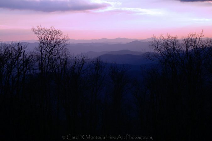 "Purple Mountains at Lost Cove Overlook" by Carol R Montoya