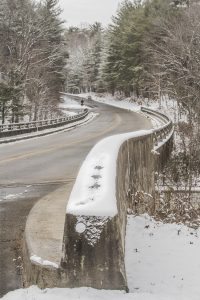 "Snow Parkway Entrance" by Jennifer Mesk Photography