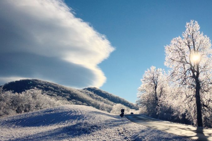 "Icy Parkway near Reids Gap" by Lauren DeMoss Photography