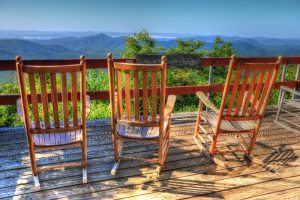 "Relaxing at Pisgah Inn, Milepost 407" by Carol R Montoya