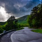 "Sunrays at Bent Creek Gap, Milepost 400.3" by Nick Walsh