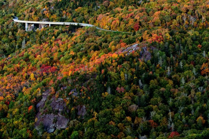 "Viaduct from the Air, Milepost 304" by Grandfather Mountain Stewardship Foundation